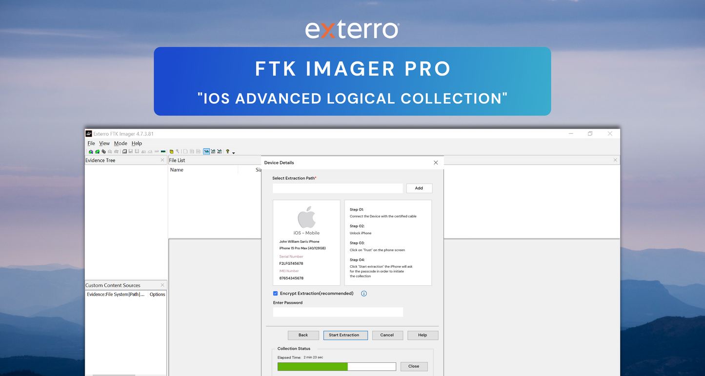 *COMING SOON* FTK Imager Pro | Encryption Detection & iOS Collections